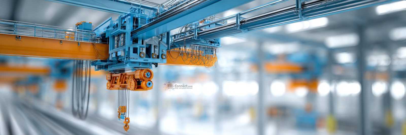Ergonomisches Leichtkran-System in einer Werkhalle zur Unterstützung präziser Montageprozesse und Entlastung der Mitarbeiter